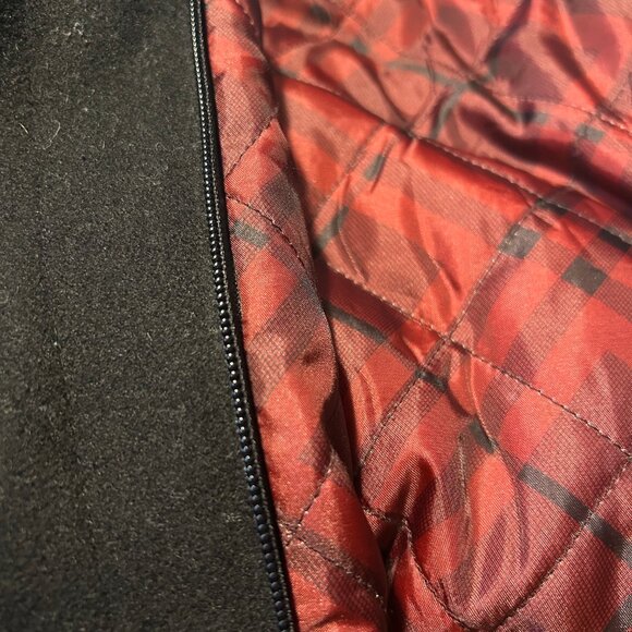 Mens Soul of London Black Wool Blend Jacket Pea Coat M - Picture 15 of 16